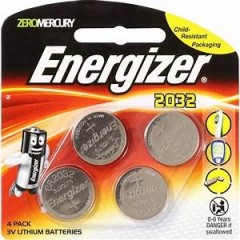 Energizer CR2032 batteri - 4stk